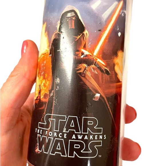Star Wars The Force Awakens Drinking Glasses Set of 3 w Flaws - Picture 6 of 8
